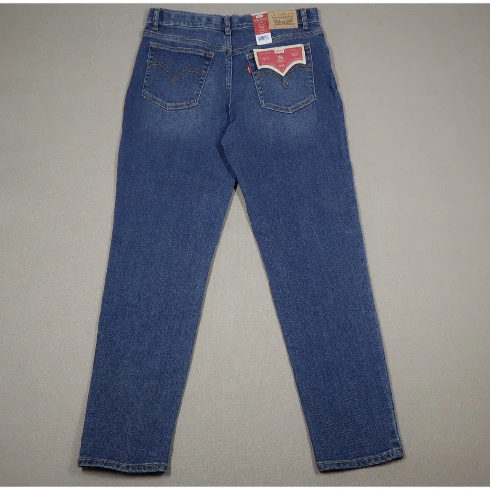 Levi's®‎ Girls' High-Rise Mini Mom Jeans - Dark Wash 16
